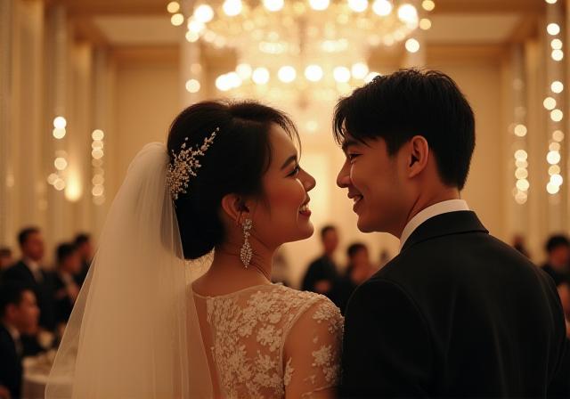 Momen pernikahan romantis di Jakarta